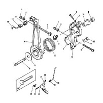 Дроссель и рычаг 2-Х ТАКТНОГО ПЛМ MERCURY 75 Серийный номер от 0C222000 до 0D283221