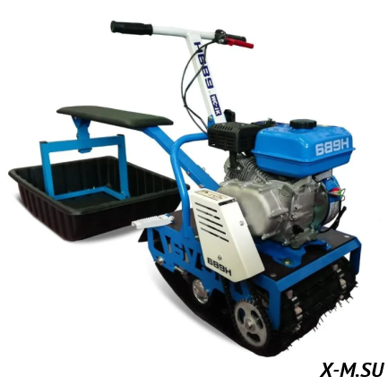 Мотобуксировщик НЕВА МС-1-YA (MX200) с санями и сиденьем