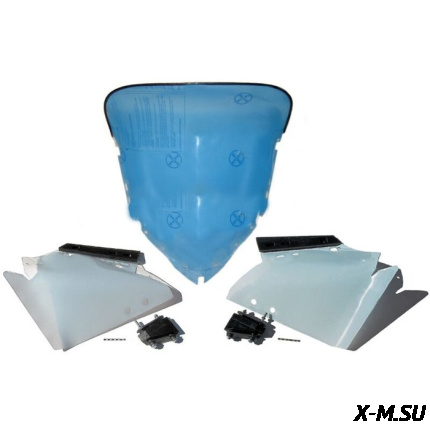 Стекло ветровое для снегохода Bombardier (BRP) Lynx Xtrim Commander (в сборе)