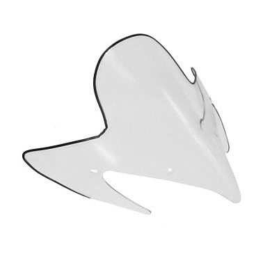 Стекло ветровое для снегохода Yamaha RX-1MTX 2009 увеличенное (высота 53см, толщина 3мм, ПЭТг)