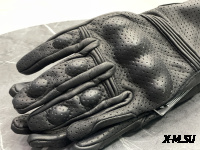 Перчатки взрослые REVIT XD2-56 с перфорацией цв. Черный р. M