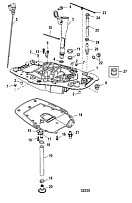 Переходная пластина 4-Х ТАКТНОГО ПЛМ MERCURY 50 Серийный номер от 1C050252 и выше