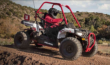 Мотовездеход POLARIS ACE® 150 EFI, White Lightning/Sky Blue (2021)