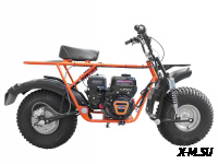 МОТОЦИКЛ СКАУТ САФАРИ 3L-8Е+ BIGFOOT (ФАРА, ЭЛ.СТ. ПЕРЕД. И ЗАДН. ПОДВ., 8,0 Л.С., РЕДУКТОР)