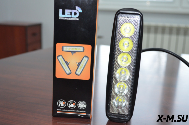 ФАРА СВЕТОДИОДНАЯ 18 ВТ ДЛЯ МОТОБУКСИРОВЩИКА И МОТОСОБАКИ